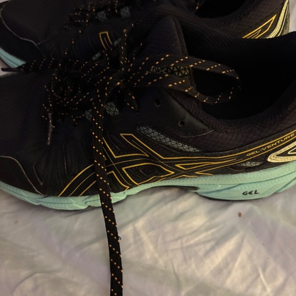 Women’s Asics Gel-Venture 7 Trail Running Shoes in Black and Mint Blue - Picture 5 of 8